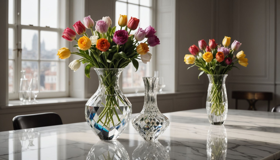 Using luxury crystal vases to elevate your decor